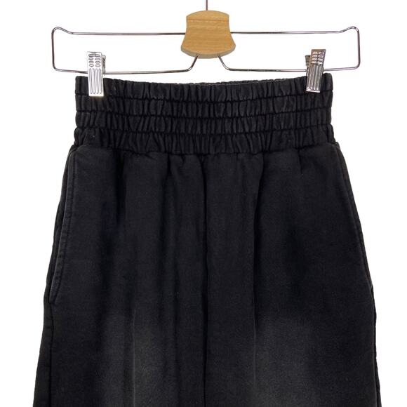 Comess Studios Sun Fade French Terry Wide Leg Black Sweatpants Size Large - Picture 4 of 8